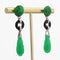 Boucles d'oreilles Boucles d'oreilles jades diamants agates 58 Facettes 22-197