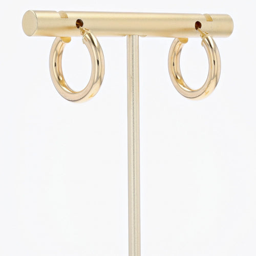 Boucles d'oreilles Boucles d'oreilles créoles or jaune 58 Facettes APEB1