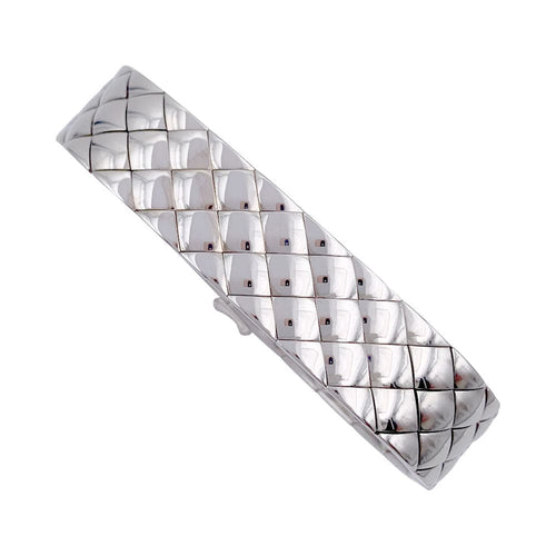 Bracelet Bracelet Chanel, "Matelassé", or blanc. 58 Facettes 32189