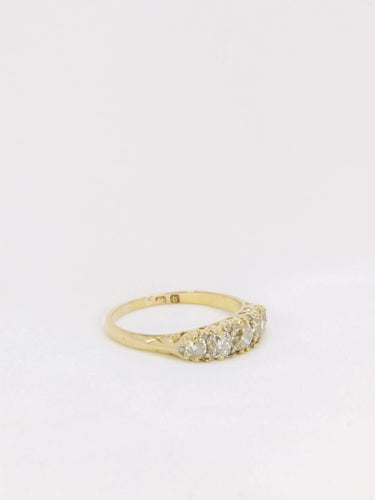 Bague 60.5 Bague jarretière Or jaune Diamants 58 Facettes J155