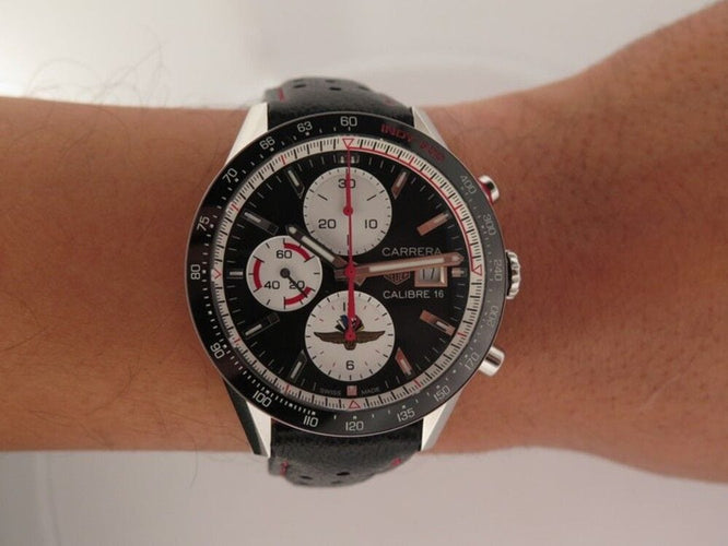 Montre montre TAG HEUER carrera 41mm automatique chronographe 58 Facettes 255513