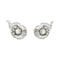 Boucles d'oreilles Boucle d'oreilles volutes en platine, or blanc et diamants. 58 Facettes 31660