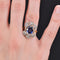 Bague 51 Bague ancienne Napoléon III saphir diamants 58 Facettes 21-370