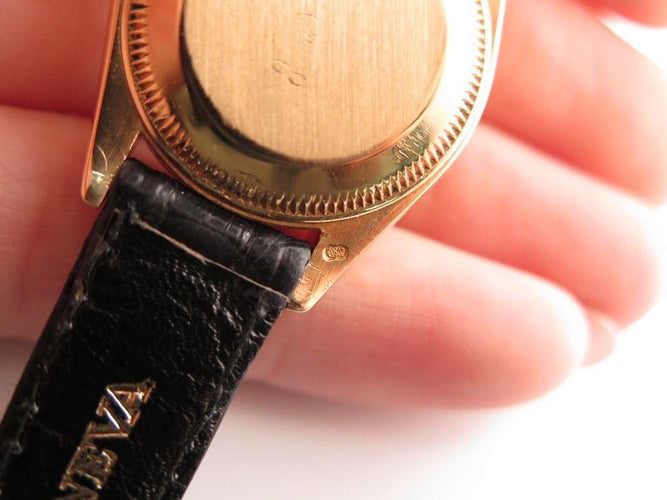 Montre vintage montre ROLEX oyster perpetual datejust or 18k diamants automatique 58 Facettes 257565