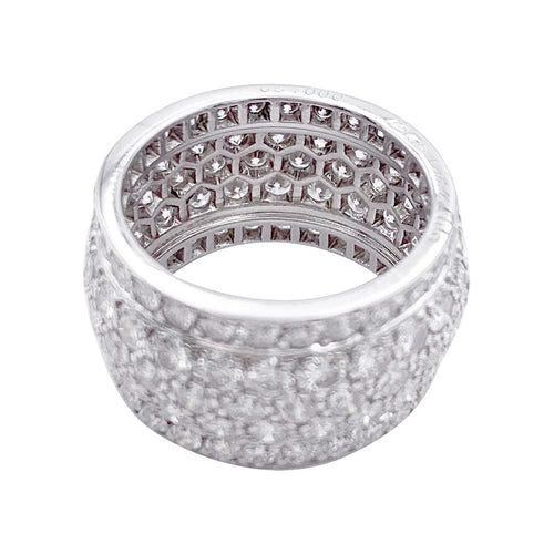 Bague 55 Bague Cartier, "Nigeria", pavage diamants. 58 Facettes 32832