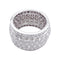 Bague 55 Bague Cartier, "Nigeria", pavage diamants. 58 Facettes 32832