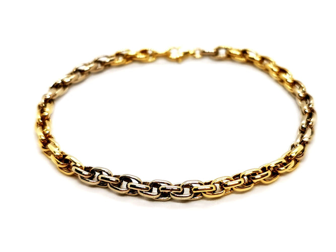 Bracelet Bracelet Maille ovale Or jaune 58 Facettes 1161958CD