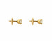 Boucles d'oreilles Puces d'oreilles Or jaune Diamants 58 Facettes BO/230022/