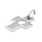 Pendentif Dinh Van Pendentif Croix Percée Or blanc 58 Facettes 2865693RV