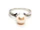 Bague 54 Bague Or blanc Perle 58 Facettes 1141388CD