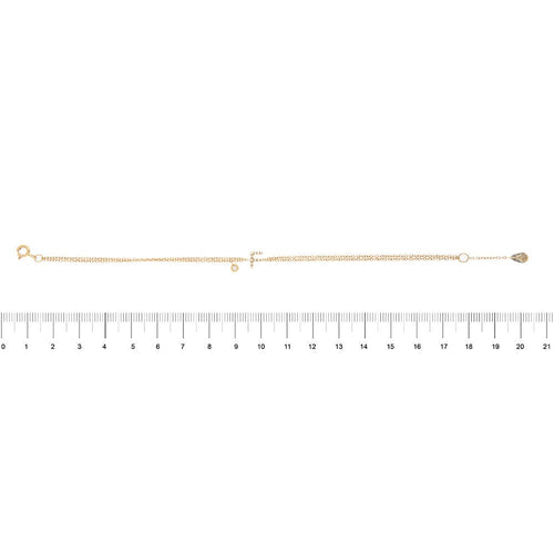 Bracelet Bracelet avec F et diamants 58 Facettes 27940