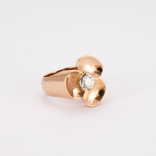 Bague 57 Bague Trèfle Diamant 58 Facettes