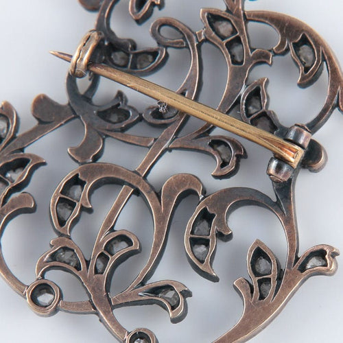 Broche Broche monogramme E.S 58 Facettes JE29