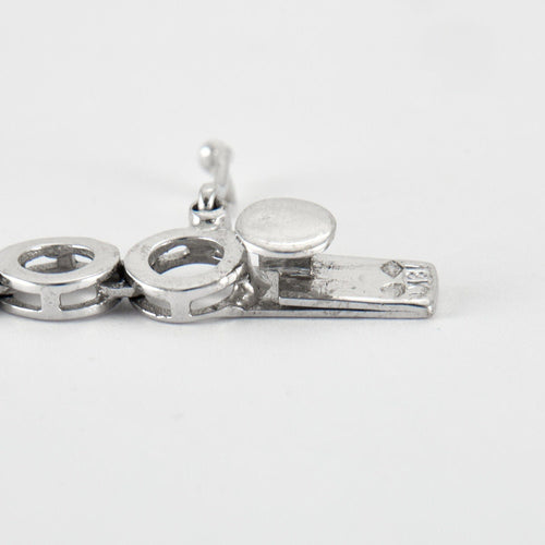 Collier Collier en Or Blanc & diamants 58 Facettes