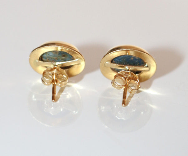 Boucles d'oreilles Puces d'oreilles Opales noires 58 Facettes 549