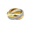 Bague Cartier. Collection Trinity Classique, alliance 3 ors et diamants (full set) 58 Facettes