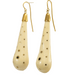 Boucles d'oreilles Boucles d'oreilles anciennes en or piqué ivoire 58 Facettes 7460