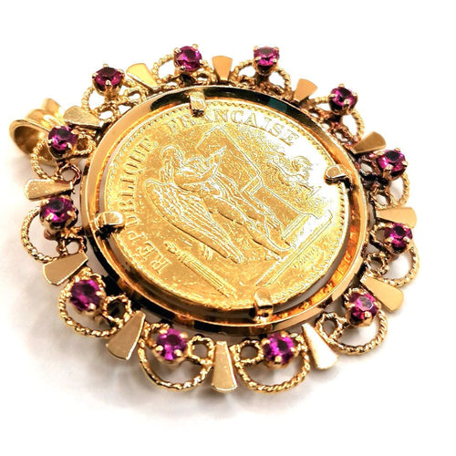 Broche Pendentif et Broche saphirs roses 58 Facettes 2562