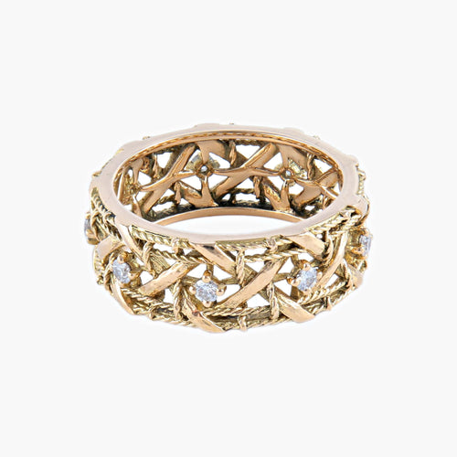 Bague 56 DIOR - Bague Ruban Diamants 58 Facettes