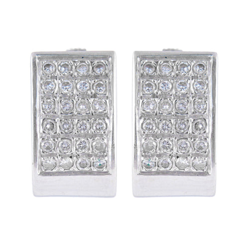 Boucles d'oreilles Boucles d'oreilles demi-créoles Diamants 58 Facettes