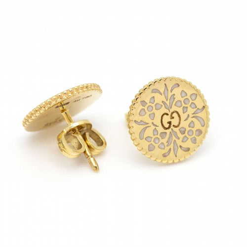 Boucles d'oreilles GUCCI - Boucles d'oreilles émail or jaune 58 Facettes D360454FJ
