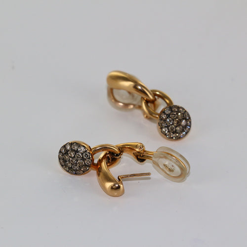 Boucles d'oreilles Boucles d'oreilles pendantes diamants cognac 58 Facettes