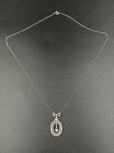 Pendentif Pendentif Négligé Belle-Epoque Or Platine Diamants 58 Facettes