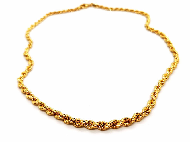 Collier Collier Maille torsadée Or jaune 58 Facettes 1649341CN