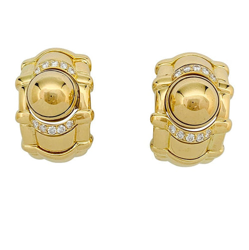 Boucles d'oreilles Boucles d'oreilles Piaget "Tanagra" en or jaune et diamants. 58 Facettes 31196