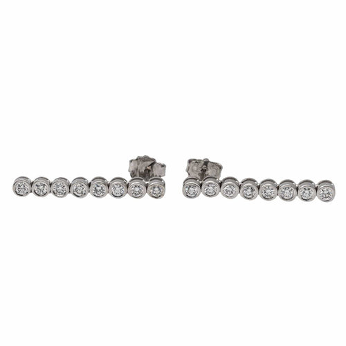 Boucles d'oreilles Boucles d'oreilles Ligne Or blanc Diamant 58 Facettes 2826008CN