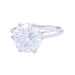 Bague 50 Solitaire platine, or blanc, diamant 2,30 cts. 58 Facettes 32182