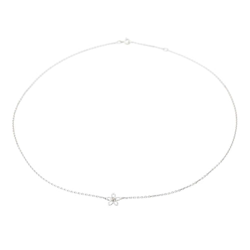 Collier Collier Fleur Or blanc Diamant 58 Facettes 2461204CN