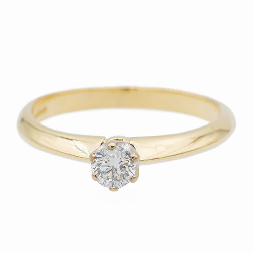 Bague 48 bague solitaire or jaune diamant 58 Facettes 2621606CN