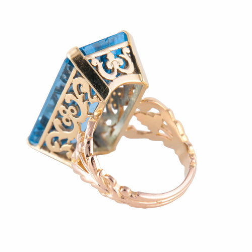 Bague BAGUE OR & TOPAZE 58 Facettes BO/220036 RIV