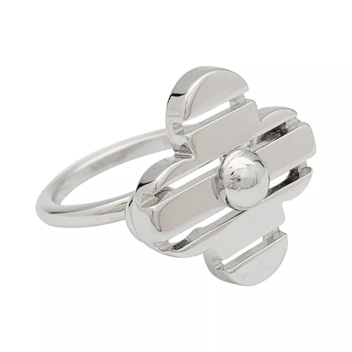 Bague 50 Bague Louis Vuitton or blanc. 58 Facettes 31899