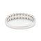 Bague 55 Bague Demi alliance Or blanc Diamant 58 Facettes 2092894CN