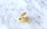 Bague Bague vintage serpent enroulé or jaune 58 Facettes