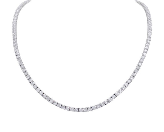 Collier Collier rivière or blanc, diamants. 58 Facettes 32712
