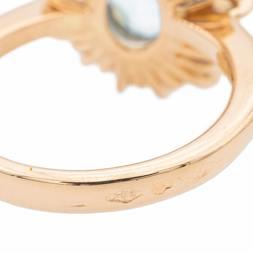 Bague 54 Bague Marguerite Or rose Topaze 58 Facettes 2485289CN