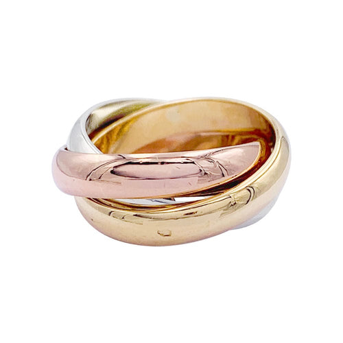 Bague 46 Cartier - bague Trinity, trois ors. 58 Facettes 32509