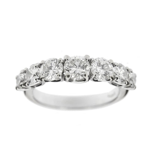 Bague 50 Demi alliance 7 diamants 58 Facettes 22213