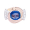 Bague 60 Bague Tank or rose, diamants, saphirs. 58 Facettes 33460