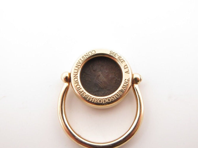 Bague 47 bague BULGARI t47 monete piece antique en or jaune 18k 58 Facettes 249784
