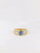 Bague 53 Bague Or jaune Diamants Saphir ovale 58 Facettes J168