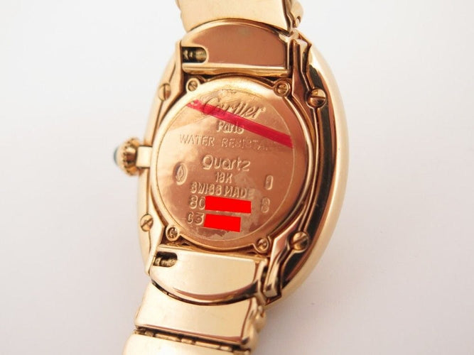 Montre montre CARTIER baignoire pm 31 mm en or jaune 18k quartz 58 Facettes 257010