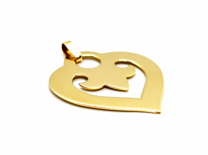 Pendentif O.J. Perrin Pendentif Coeur Légendes Or jaune 58 Facettes 1186446CN