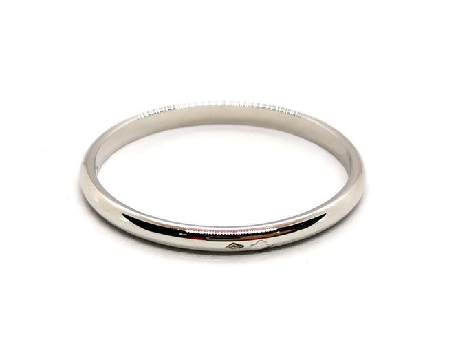 Bague 65 Bague Alliance Or blanc 58 Facettes 1178333CD