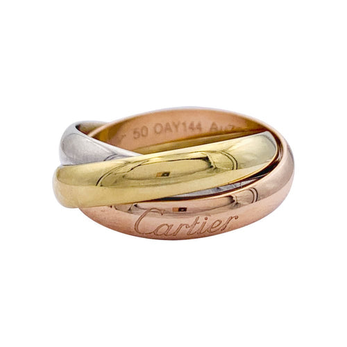 Bague 50 Bague Cartier, Trinity", trois ors. 58 Facettes 32779