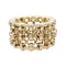 Bague 56 Bague bandeau Chanel or jaune. 58 Facettes 33097