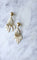 Boucles d'oreilles Boucles d'oreilles or jaune et franges de perles 58 Facettes